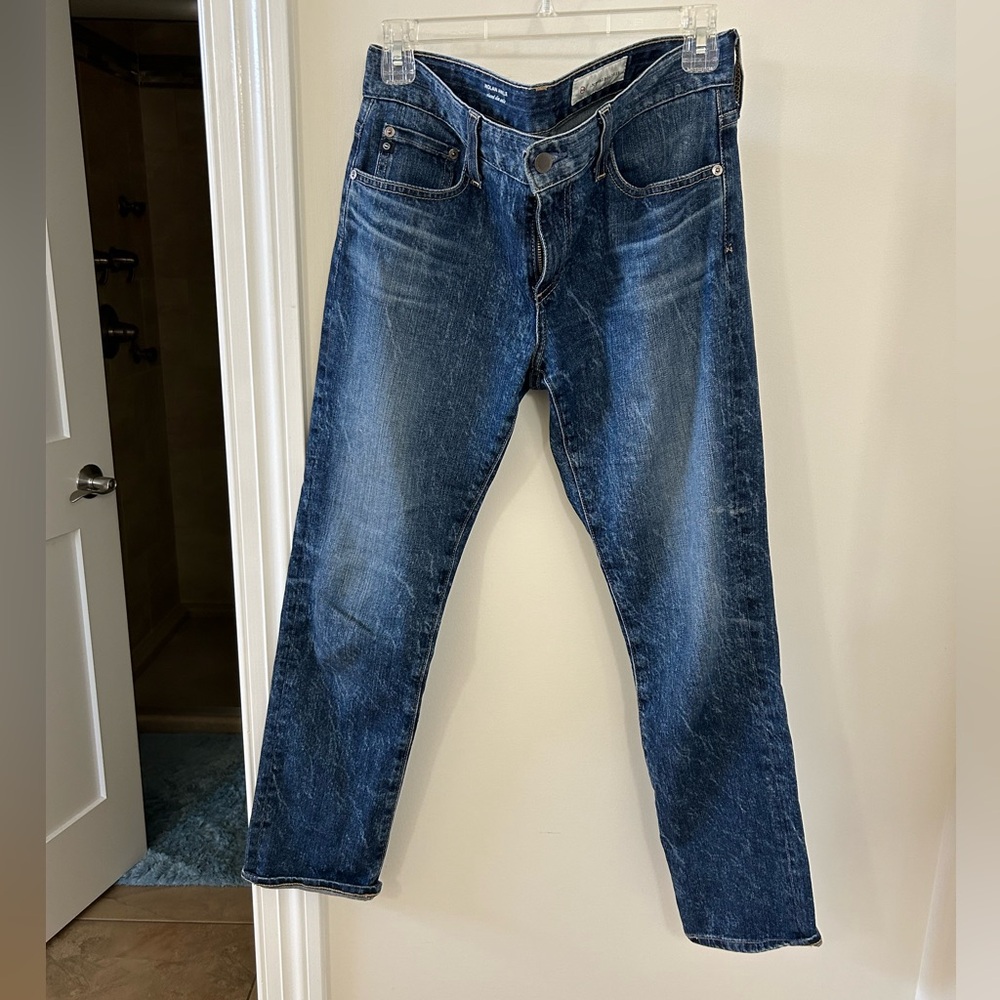 AG Nolan Ankle Mid-Rise Straight Jean